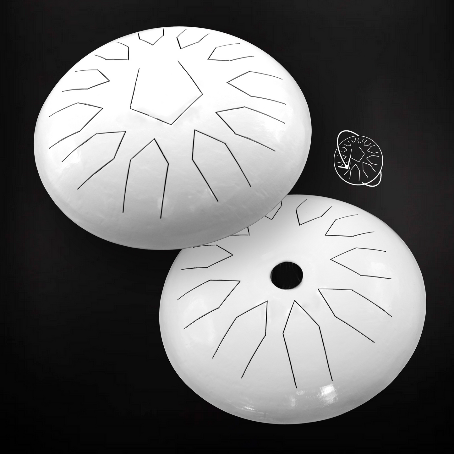 Steel Tongue Drum doble sin diseño
